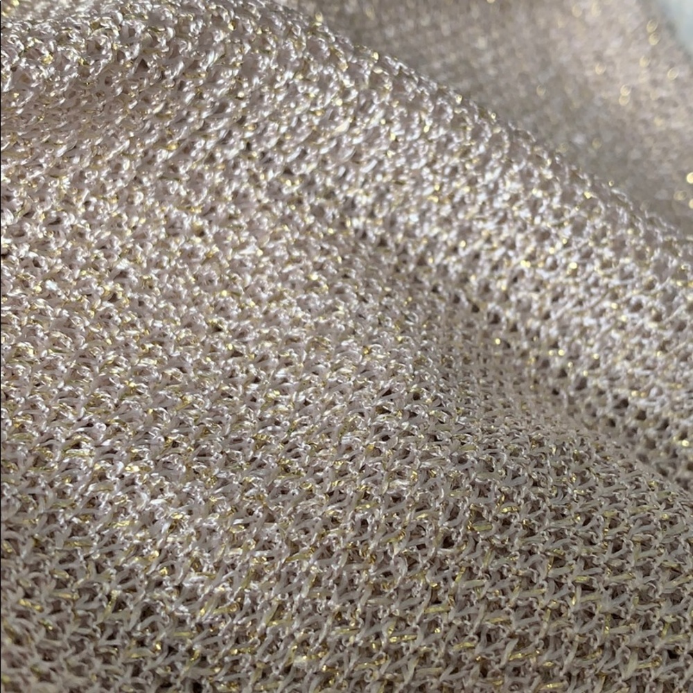 Elegant Blush and Gold Cejon Scarf - Picture 5 of 5